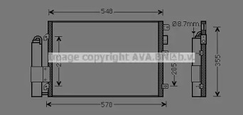 AVA QUALITY COOLING rta5275d -  Конденсатор, кондиционер